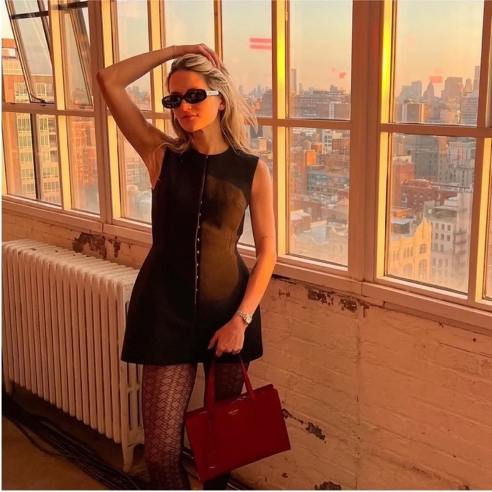 NWOT Tory Burch HOOK-AND-EYE TUNIC $1,298 RUNWAY 6